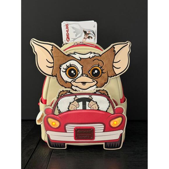 Loungefly Gremlins Gizmo Light-Up Headlights Mini Backpack NWT